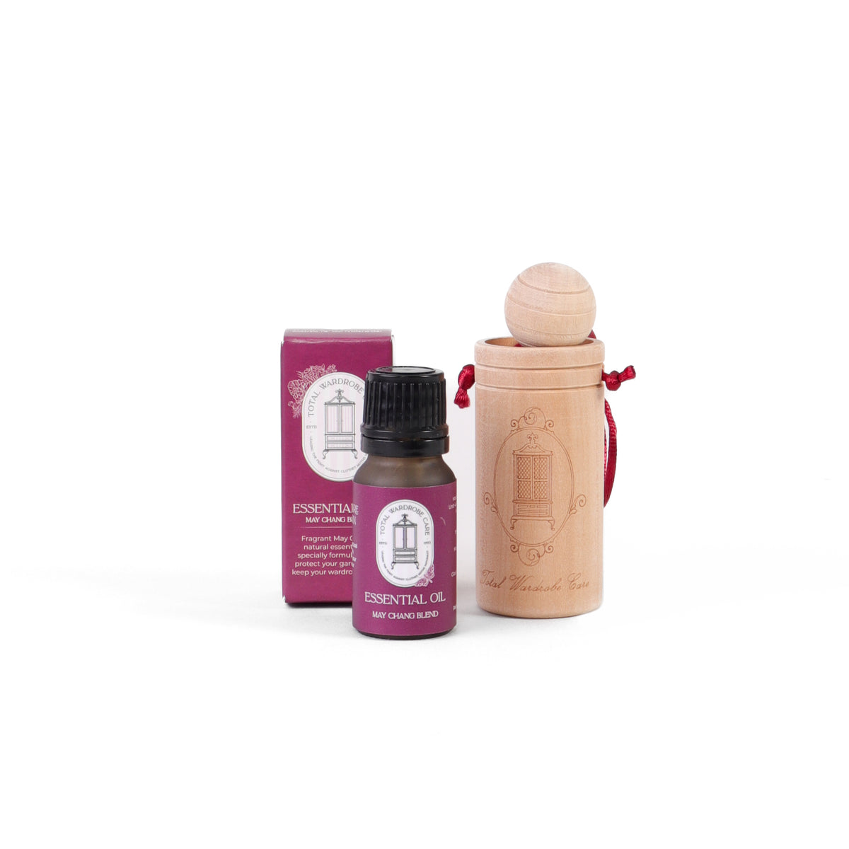 Essential Oil & Wooden Diffuser Set